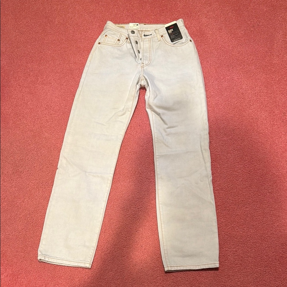 Levi's White/Blue Jeans 501 90’s Style